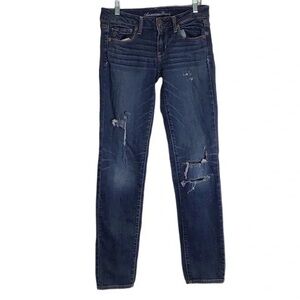 💖 American Eagle | 🦅 Skinny Distressed Jeans Size 4 X 32